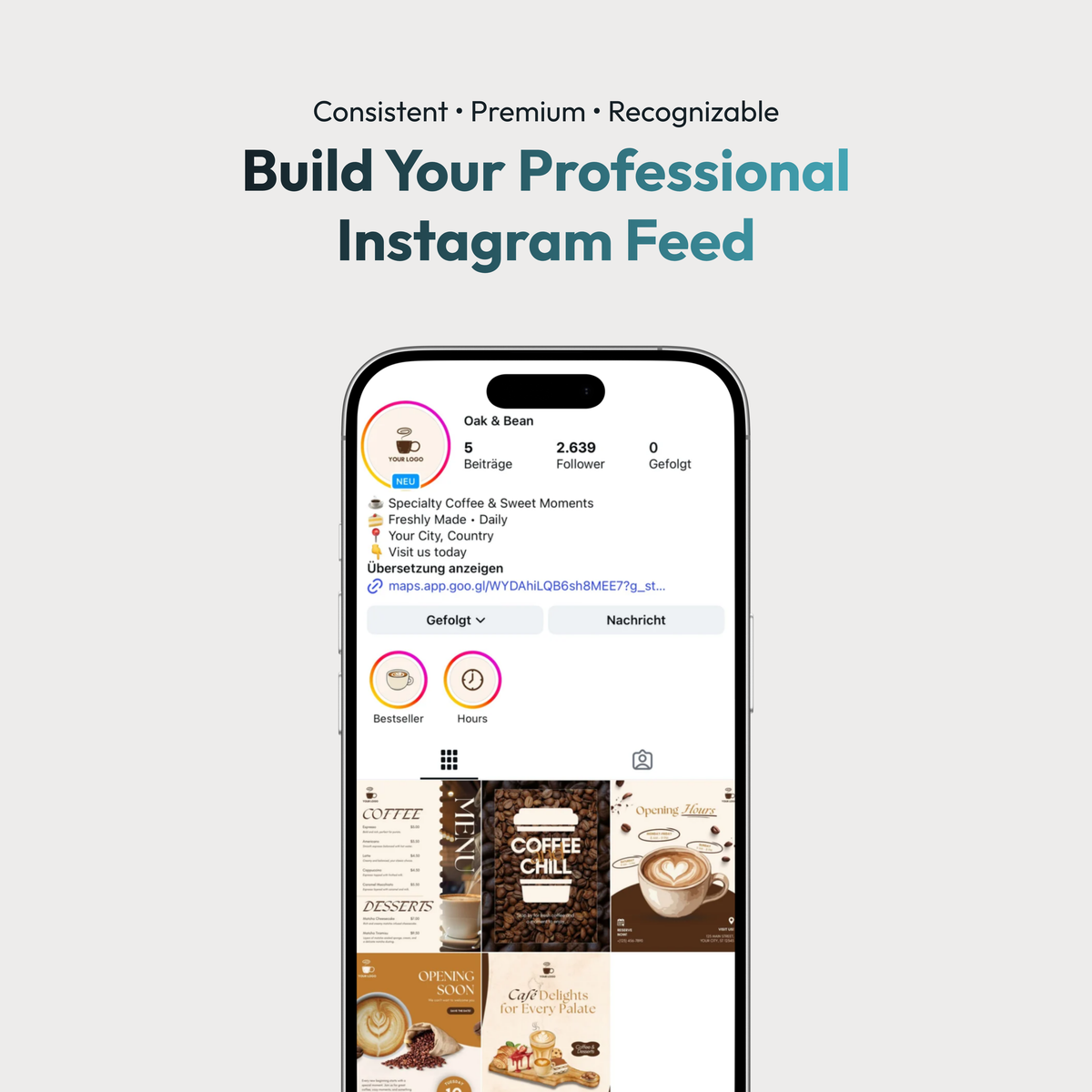 Café Canva Template Bundle – Basic