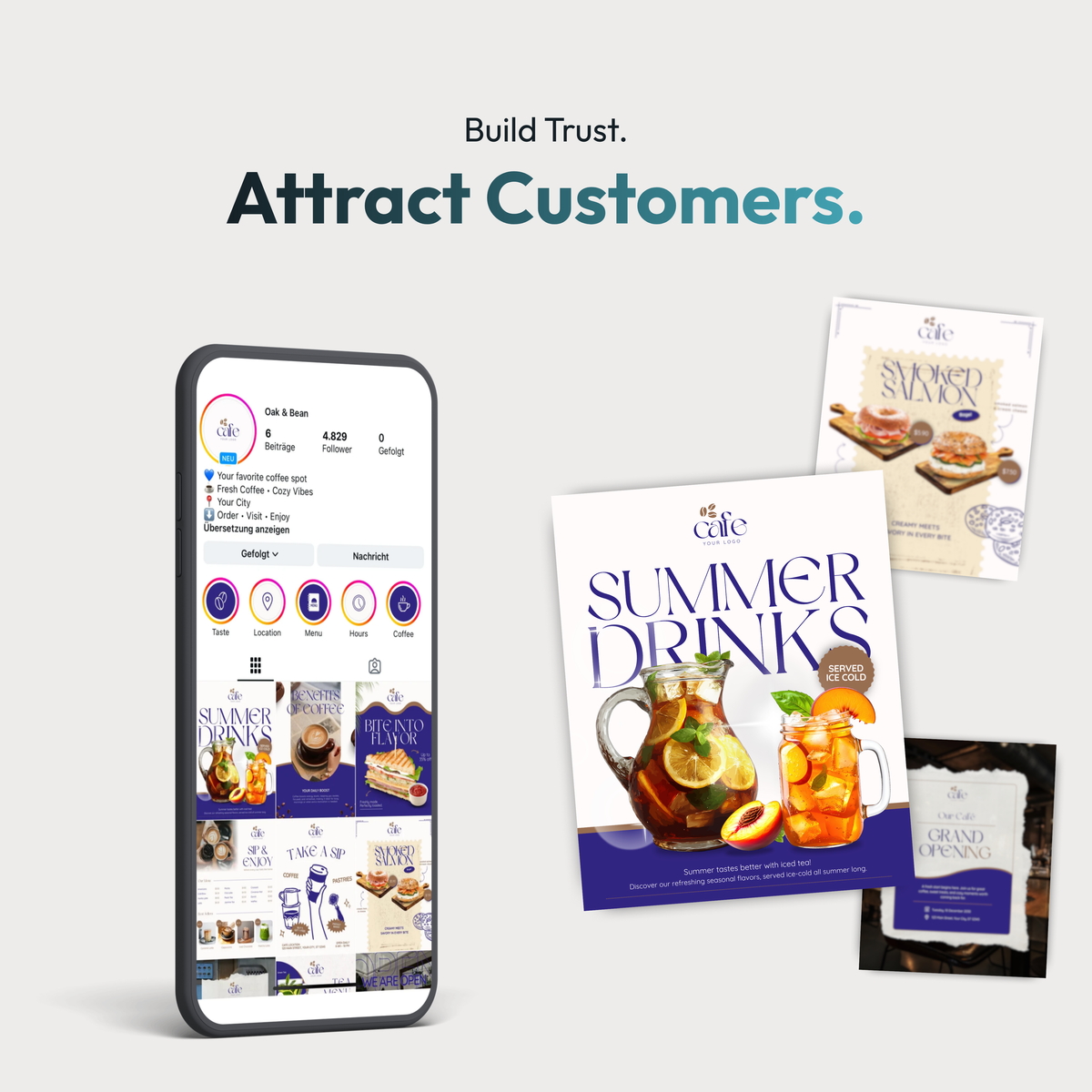 Café Canva Template Bundle – Standard