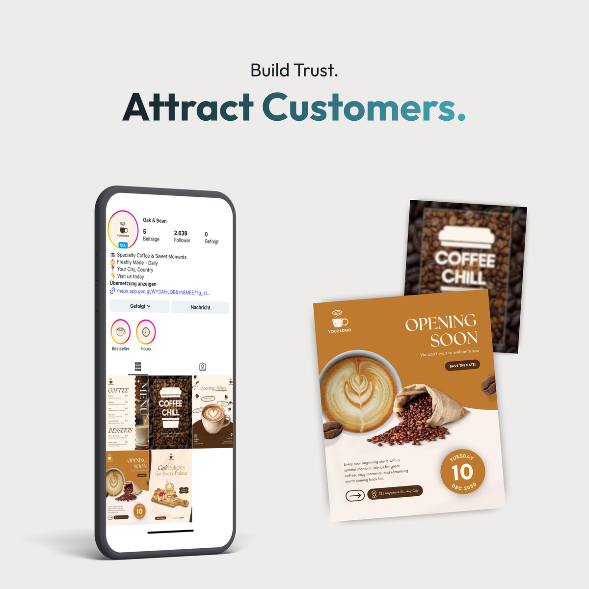 Café Canva Template Bundle – Basic