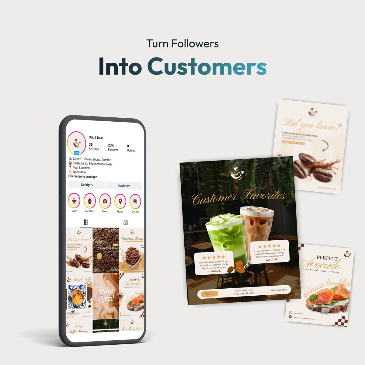 Café Canva Template Bundle – Premium