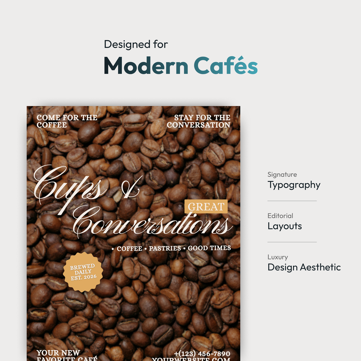 Café Canva Template Bundle – Premium